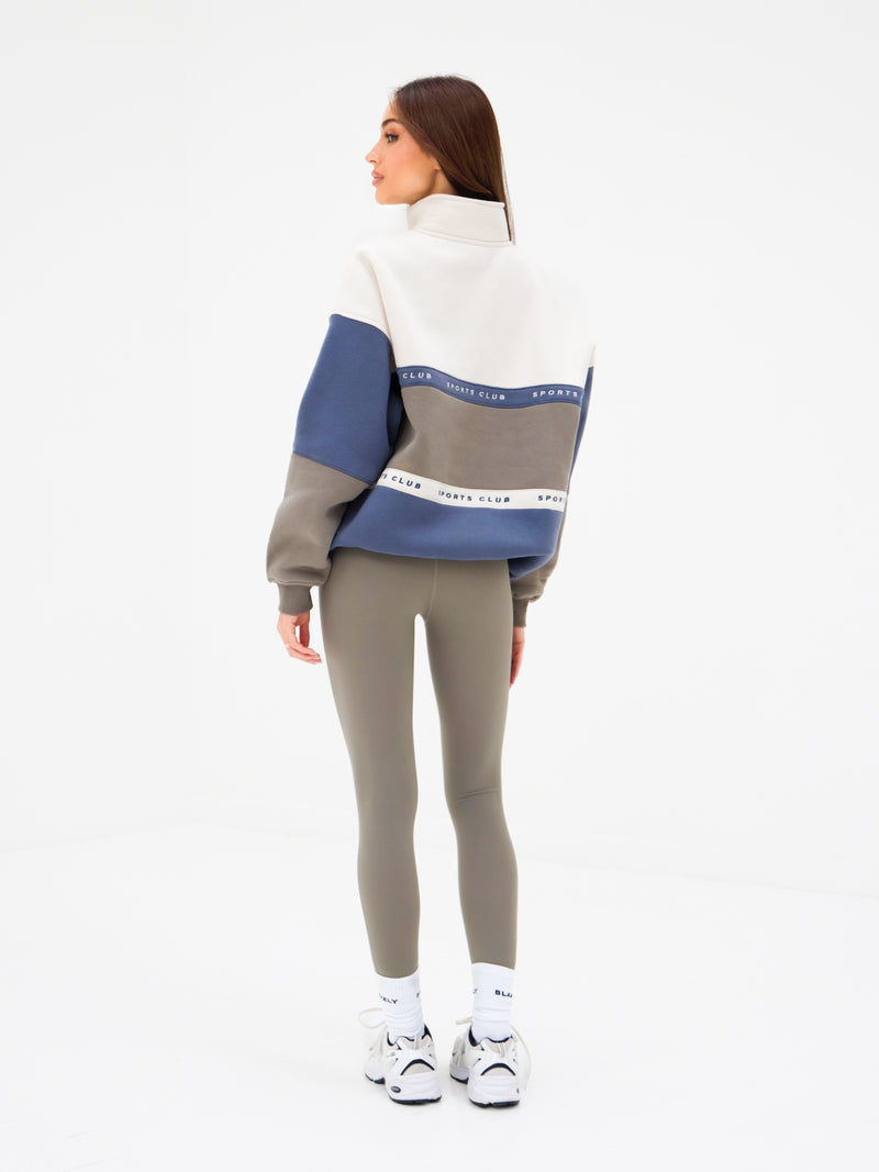 Alpine 1/4 Zip Jumper - Safari Green