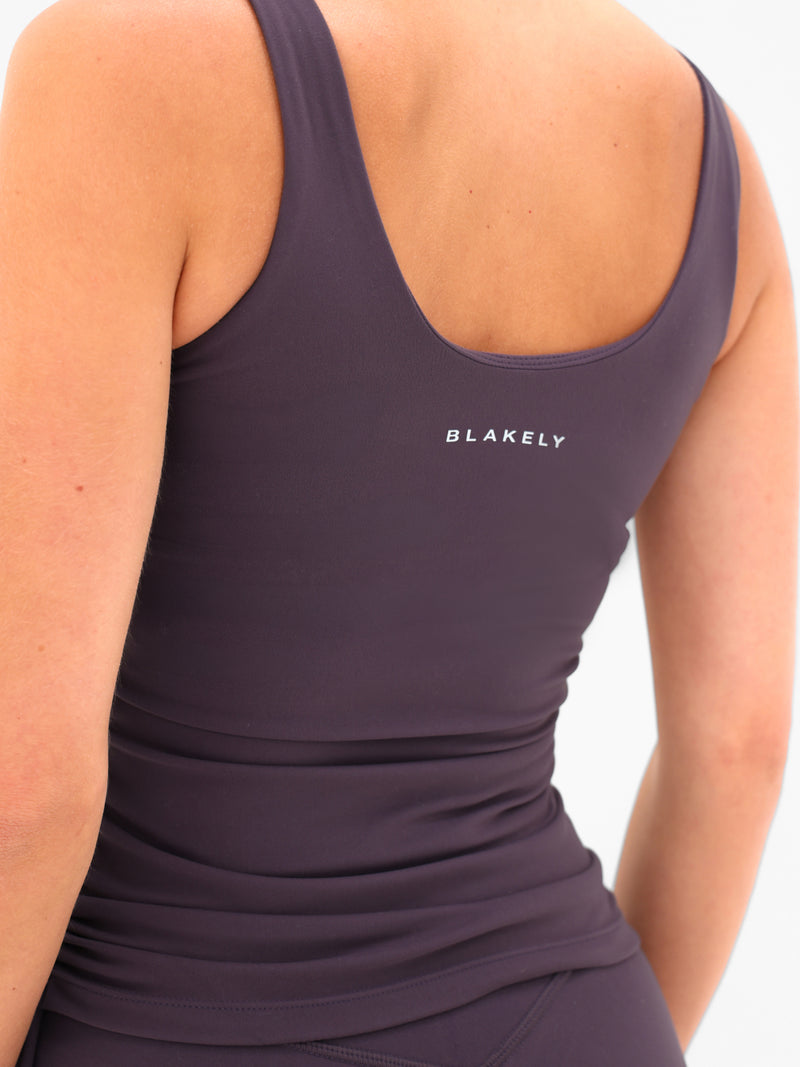 Ultimate Ruched Vest - Midnight Plum