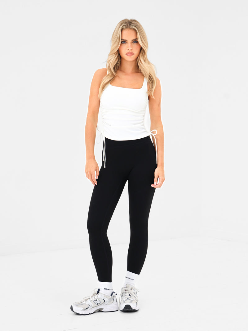 Ultimate Ruched Vest - White