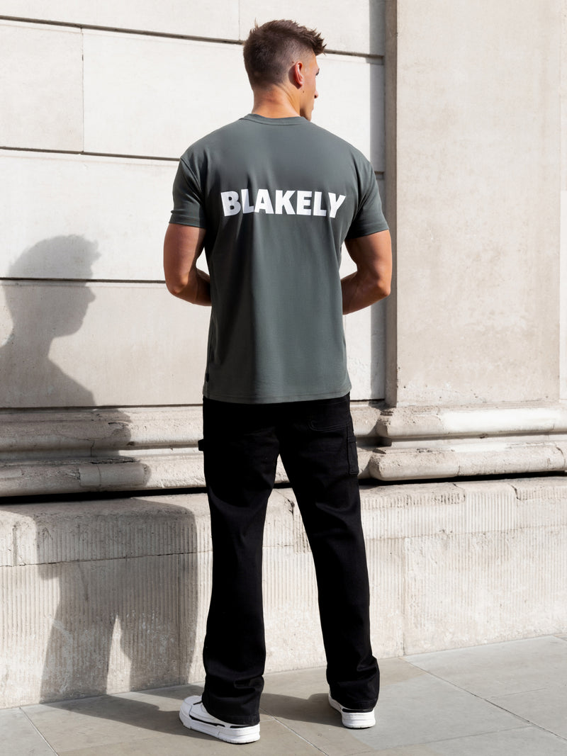 Declan Relaxed T-Shirt - Khaki Grey
