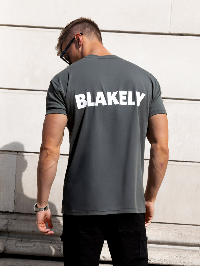 Declan Relaxed T-Shirt - Khaki Grey
