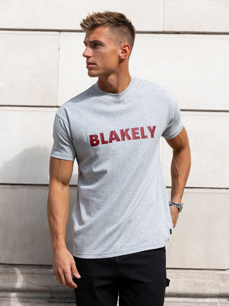 Raife Relaxed T-Shirt - Marl Grey
