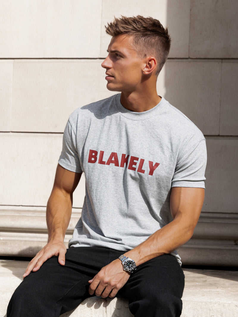 Raife Relaxed T-Shirt - Marl Grey