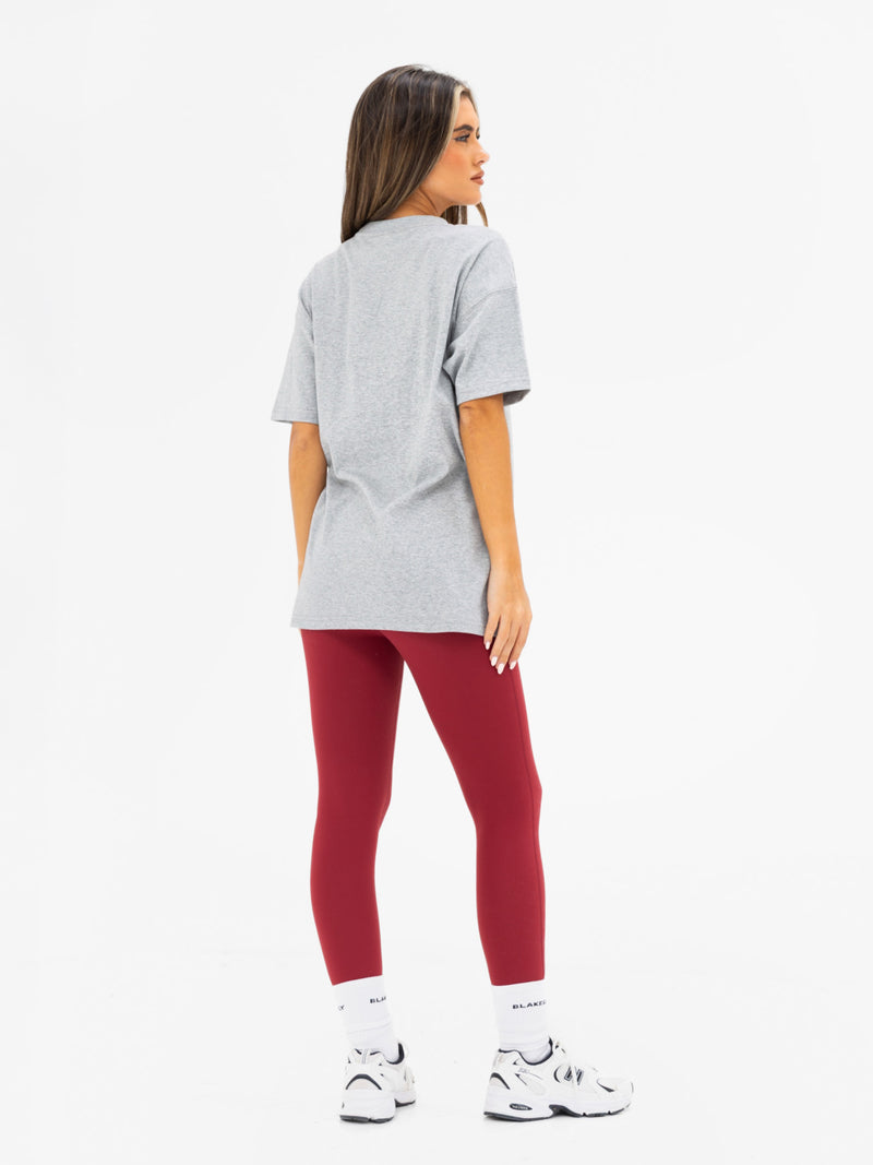 Isla Oversized T-Shirt - Marl Grey