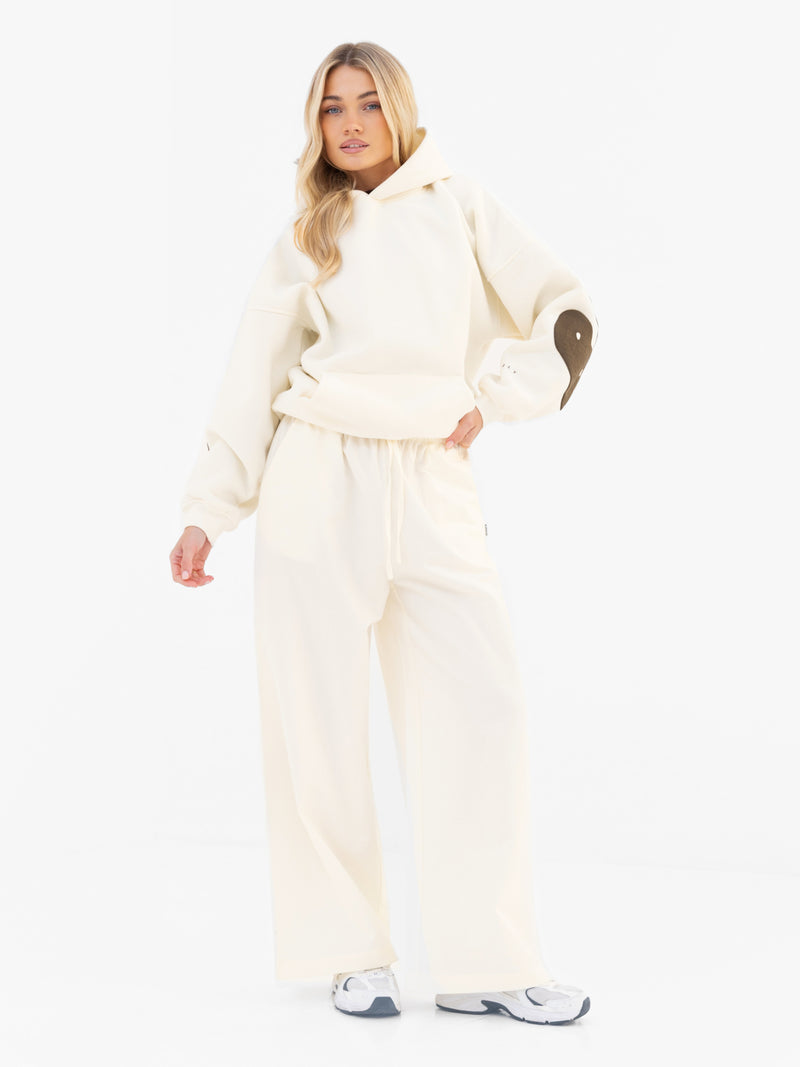 Maya Wide Leg Trousers - Buttermilk