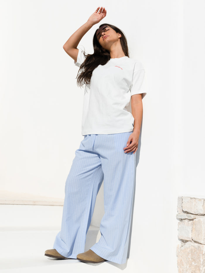 Summer Stripe Trousers - Blue Stripe