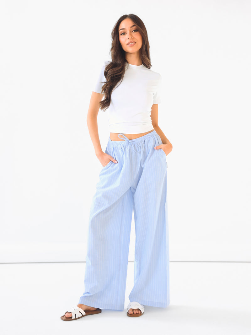 Summer Stripe Trousers - Blue Stripe