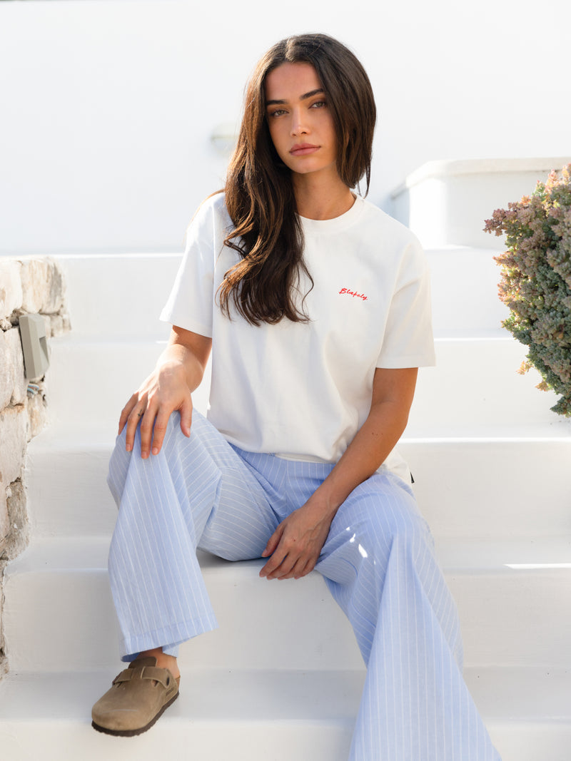 Summer Stripe Trousers - Blue Stripe