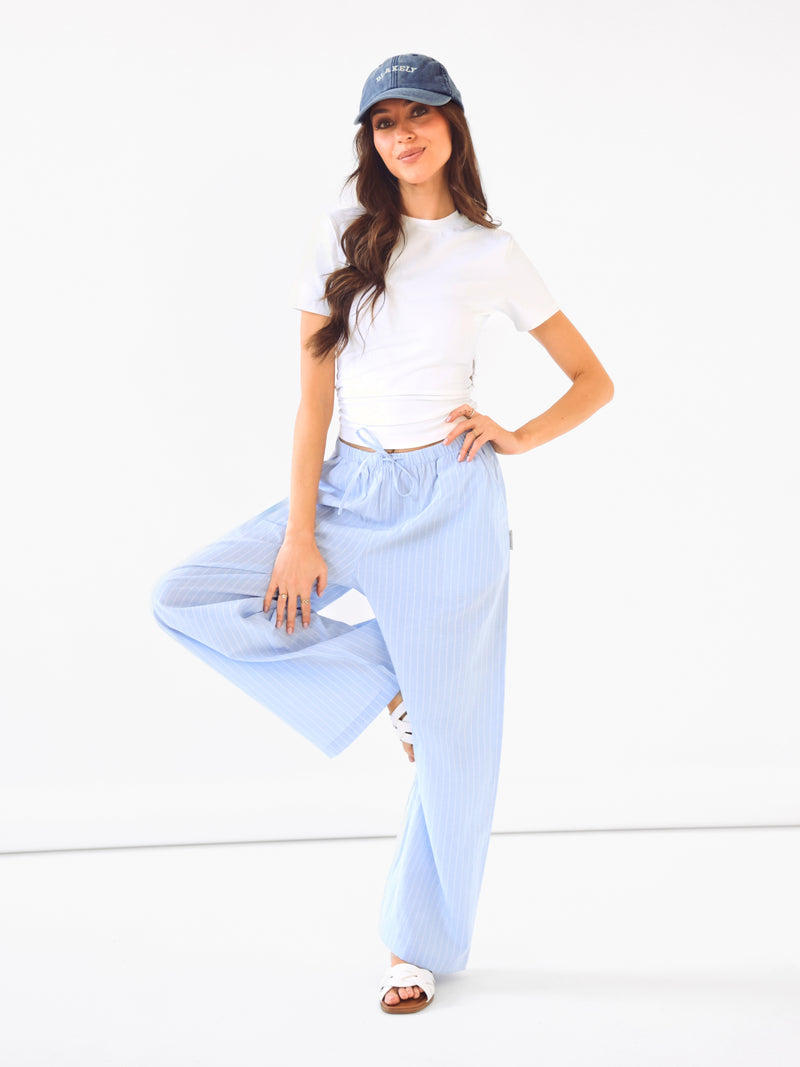Summer Stripe Trousers - Blue Stripe