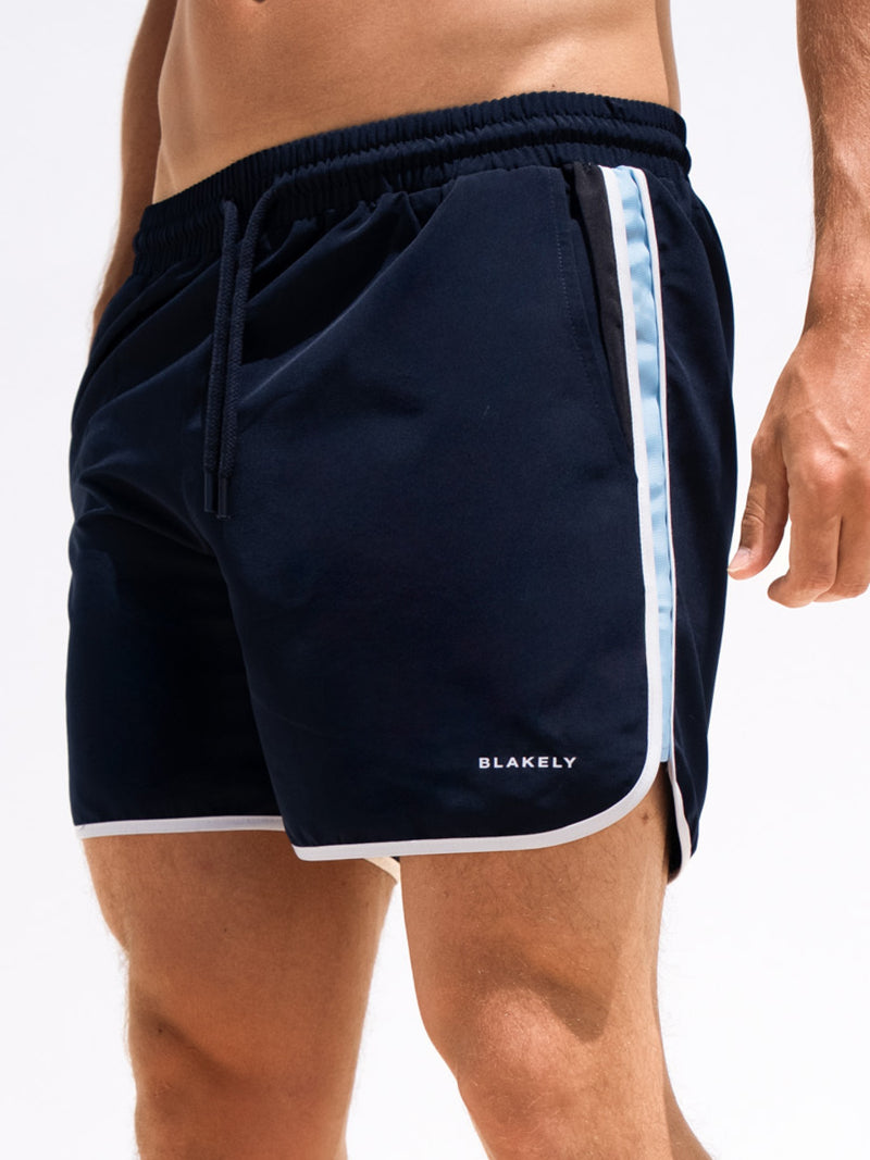 Panel Swim Shorts - Dark Navy