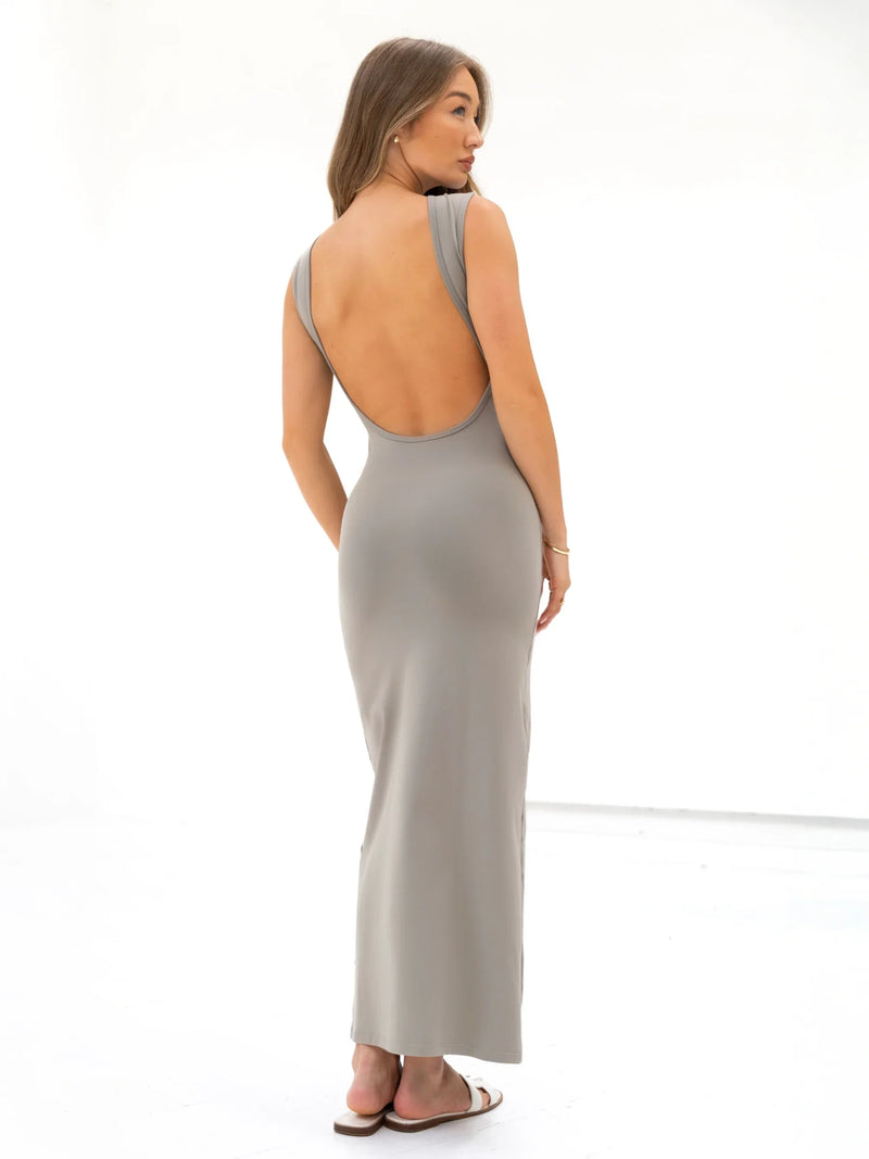 Buy Blakely Neutral Grey Solea Backless Maxi Dress | Free delivery on orders over 70 Blakely Clothing Buy Blakely Neutral Grey Solea Backless Maxi Dress | Free delivery on orders over 70 Blakely Clothing