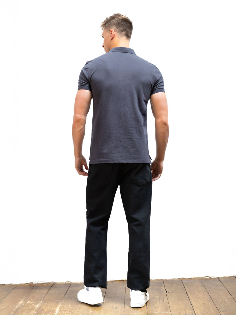 Anchor Polo Shirt - Charcoal