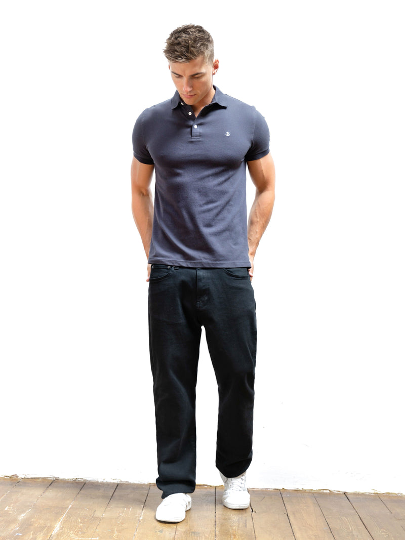 Anchor Polo Shirt - Charcoal