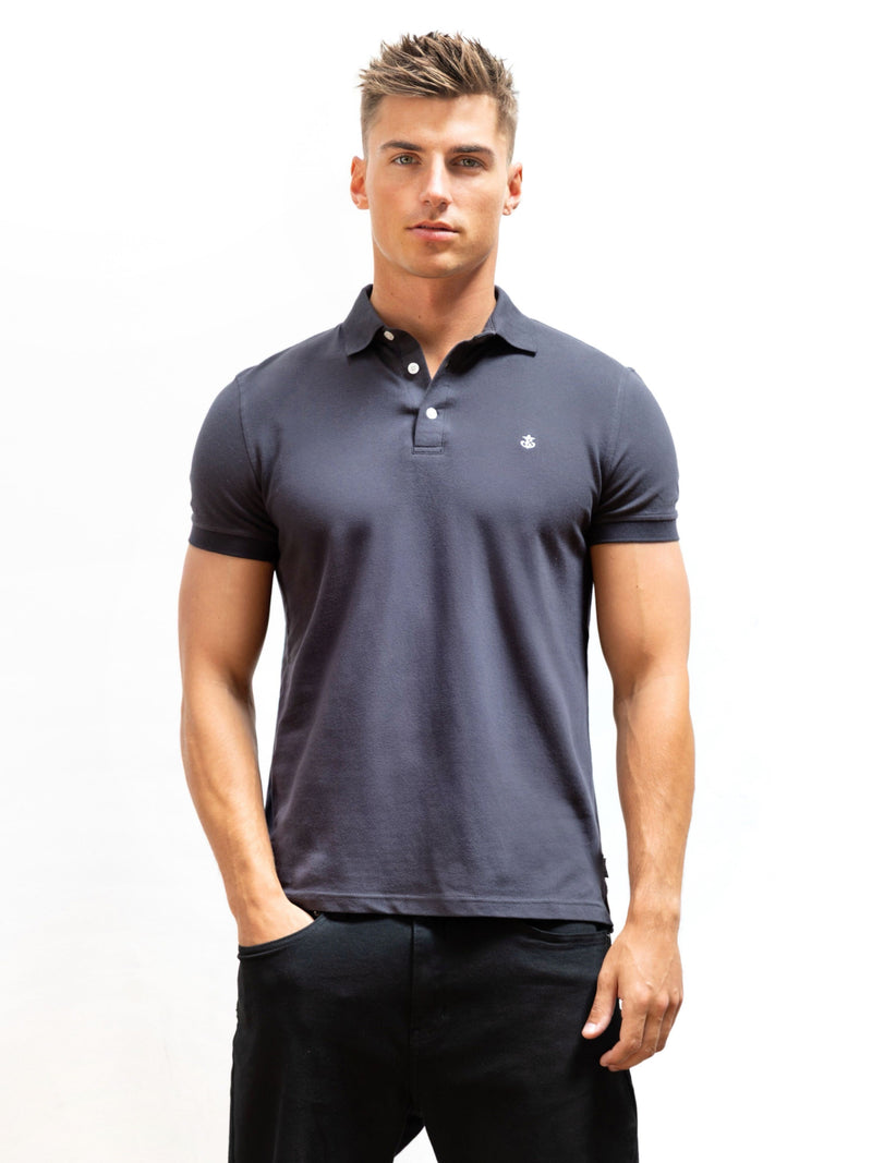 Anchor Polo Shirt - Charcoal