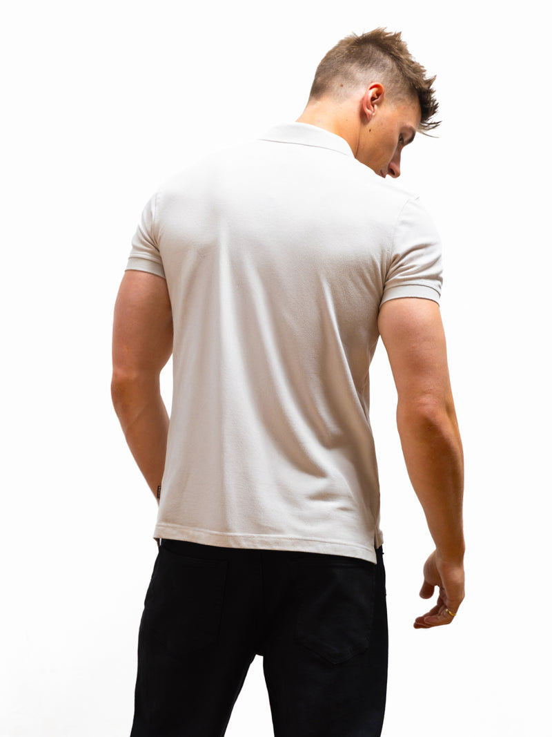 Anchor Polo Shirt - Stone