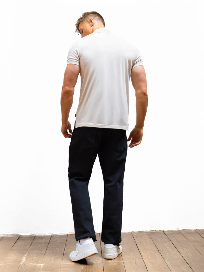 Anchor Polo Shirt - Stone