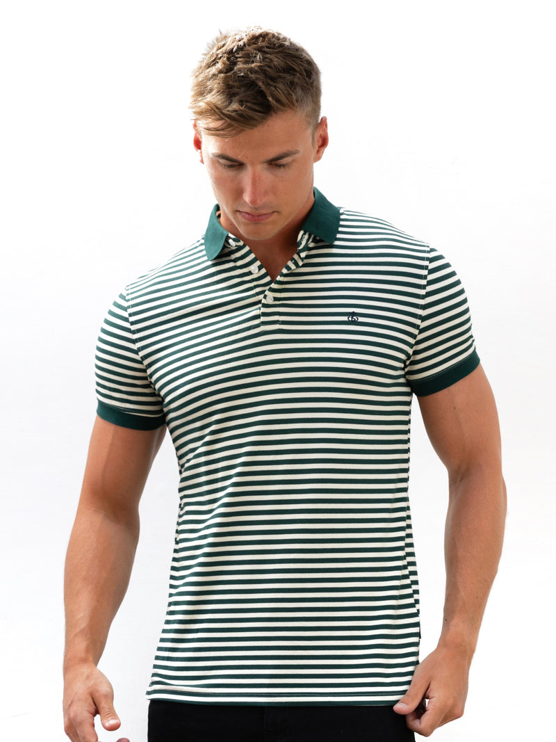 Stripe Polo Shirt - Green