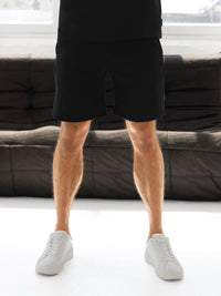 Blakely Basic Relaxed Jogger Shorts - Black