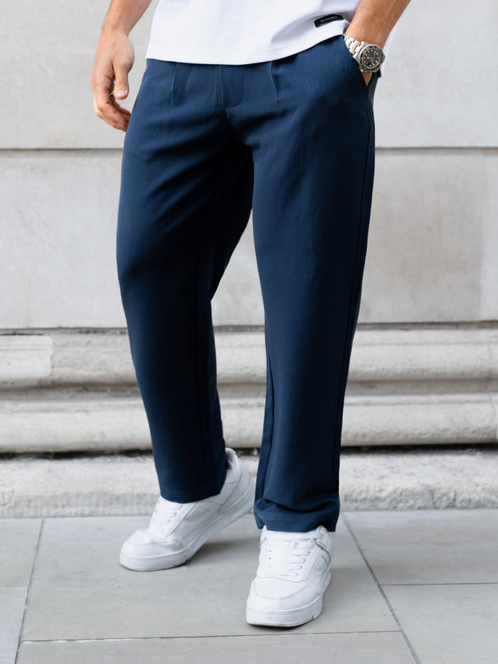 Anston Stretch Chinos - Navy