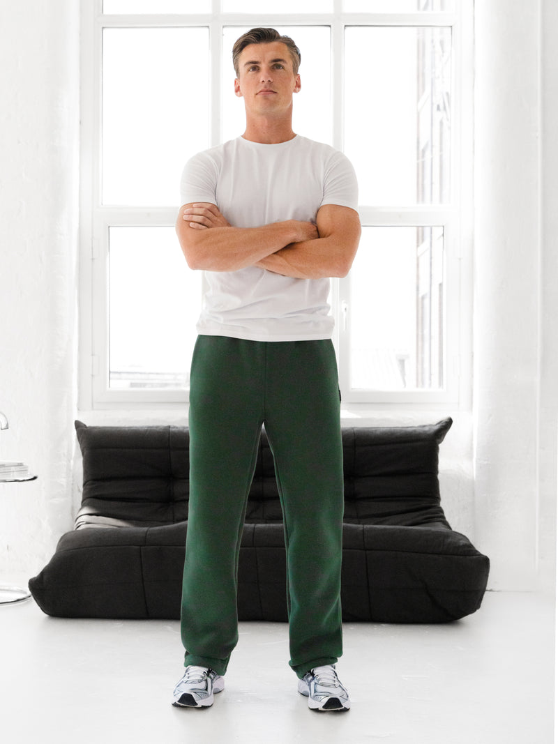 Blakely Straight Leg Sweatpants - Forest Green
