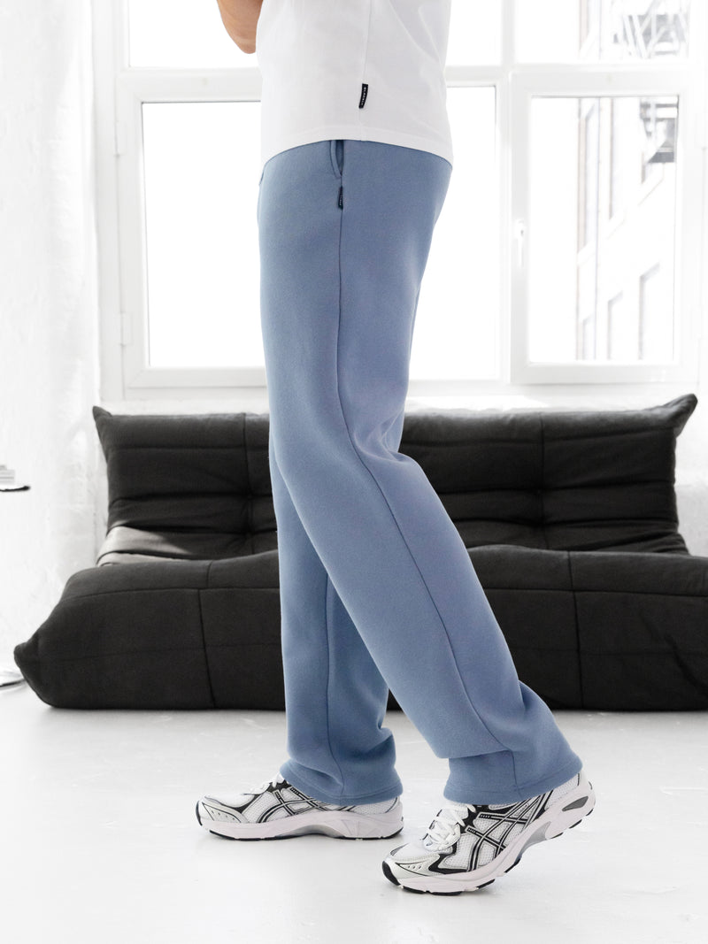 Blakely Straight Leg Sweatpants - Mid Blue