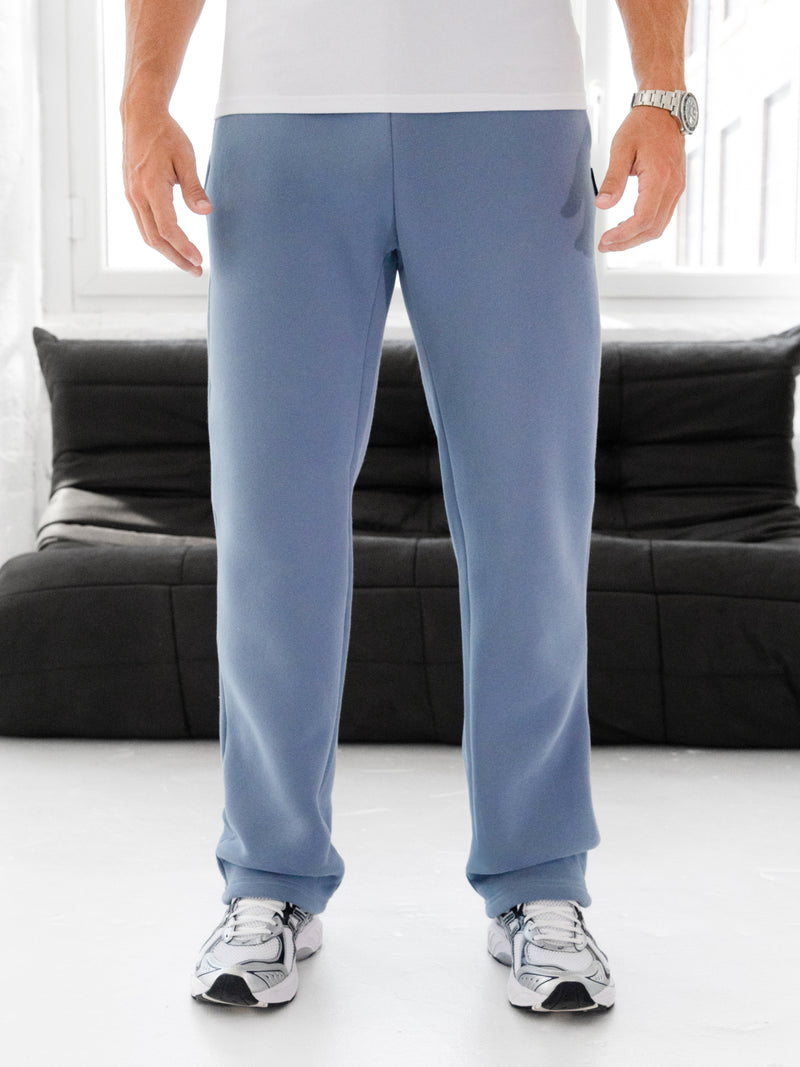 Blakely Straight Leg Sweatpants - Mid Blue
