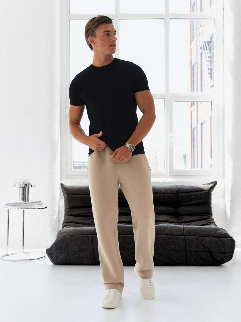 Blakely Straight Leg Sweatpants - Light Tan