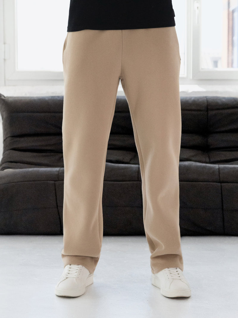 Blakely Straight Leg Sweatpants - Light Tan