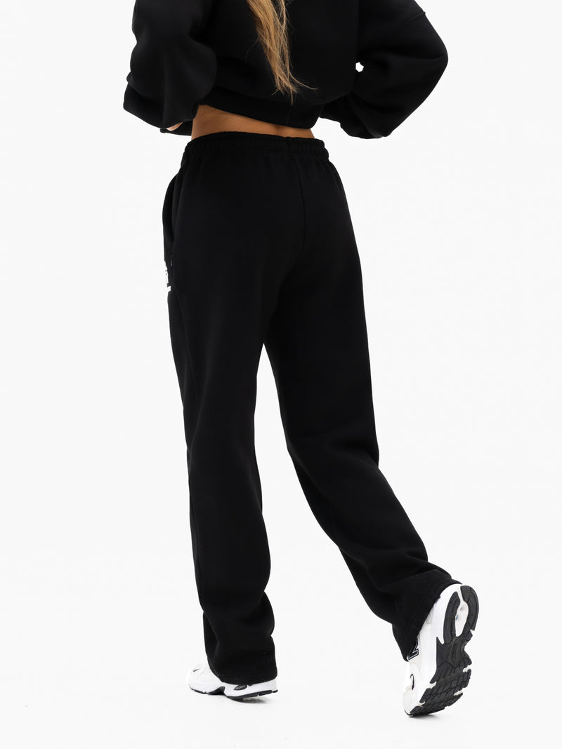 Iris Wide Leg Sweatpants - Black