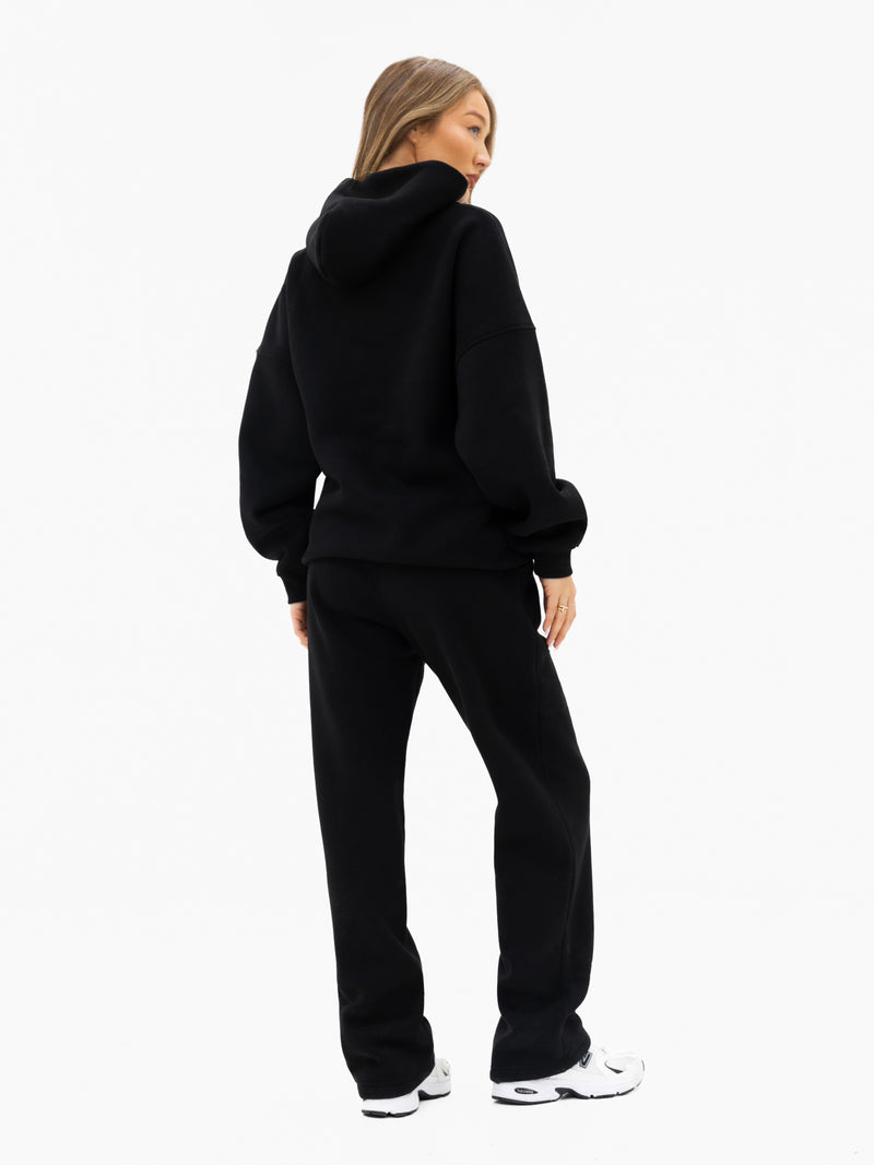 Iris Wide Leg Sweatpants - Black