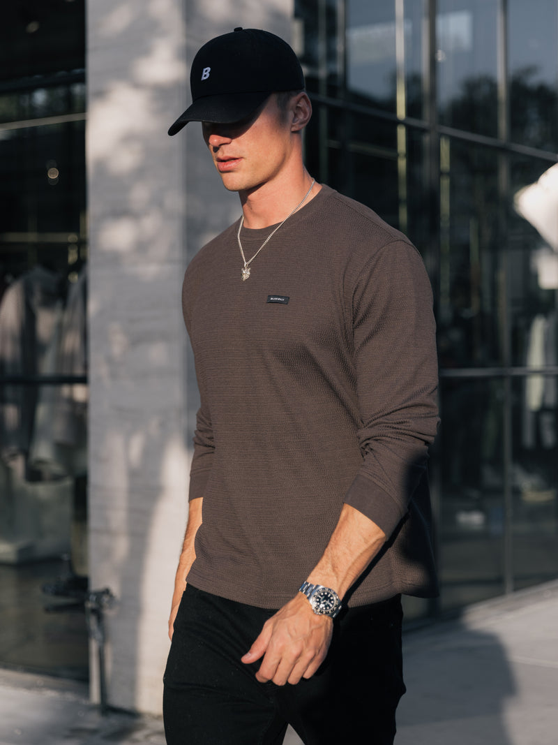 Keston Long Sleeve Top - Charcoal