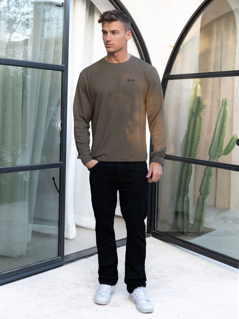Keston Long Sleeve Top - Khaki