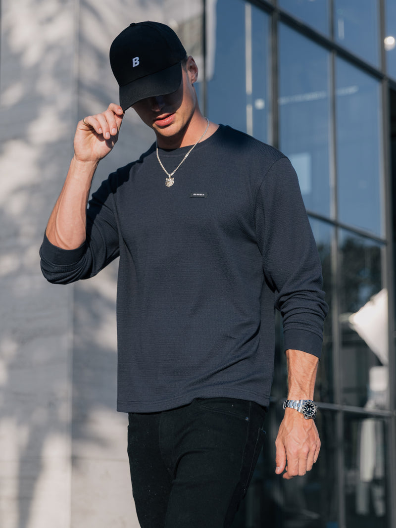 Keston Long Sleeve Top - True Navy