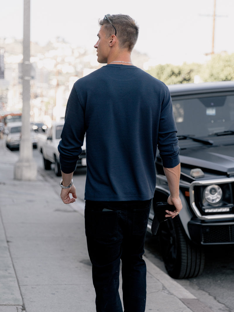 Keston Long Sleeve Top - True Navy