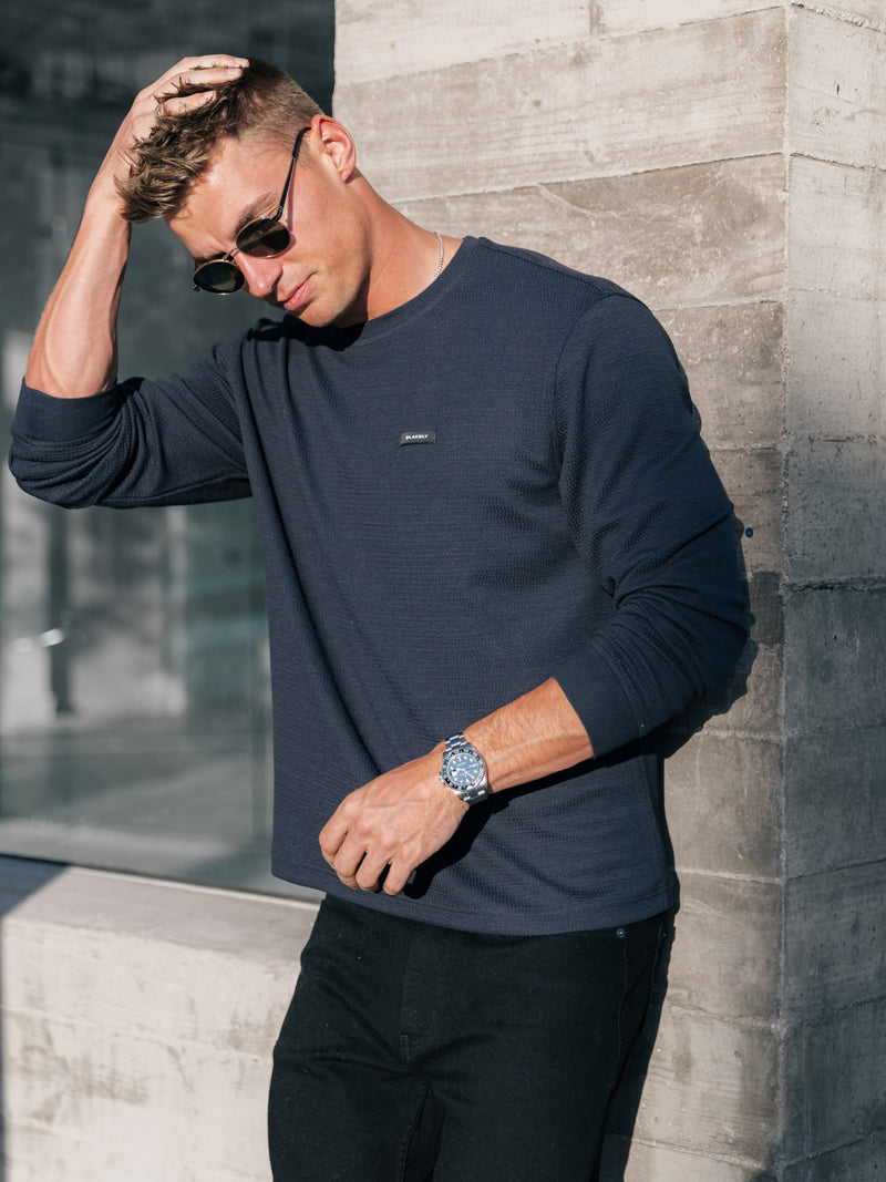 Keston Long Sleeve Top - True Navy