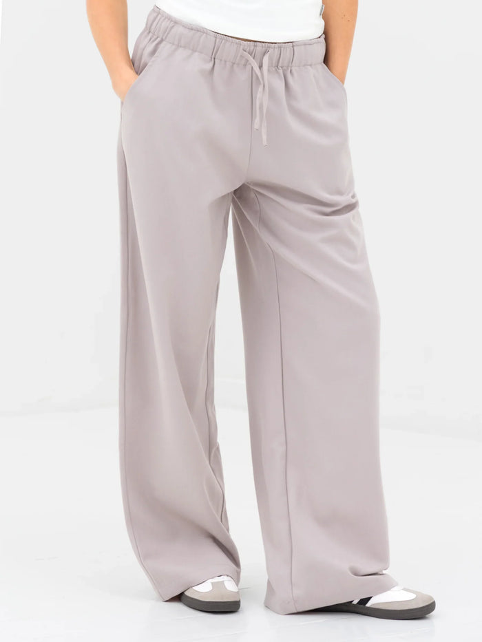 Eden Elasticated Trousers - Pebble