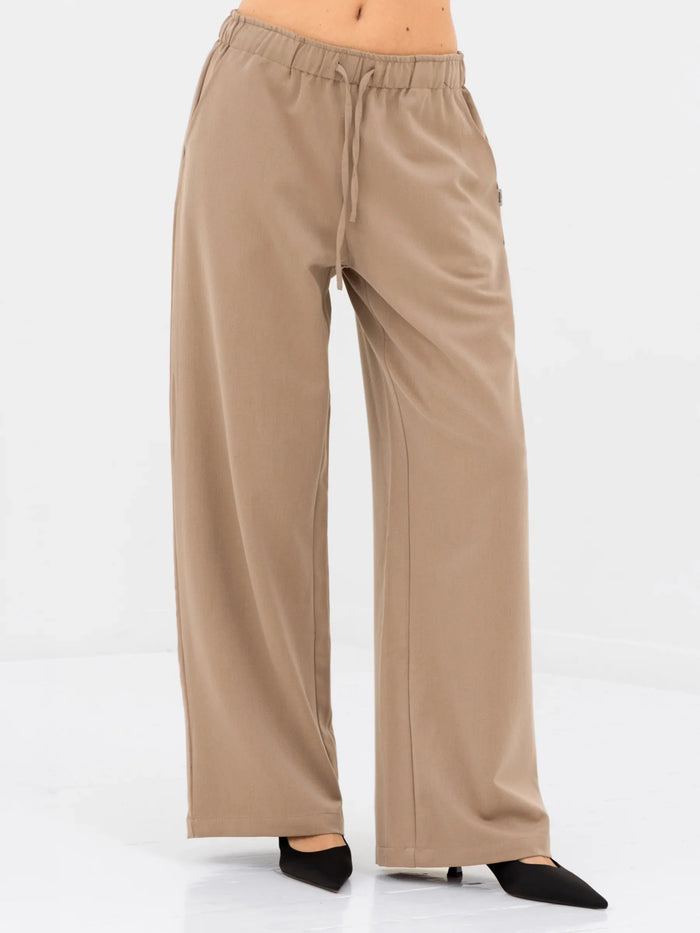 Eden Elasticated Trousers - Tan