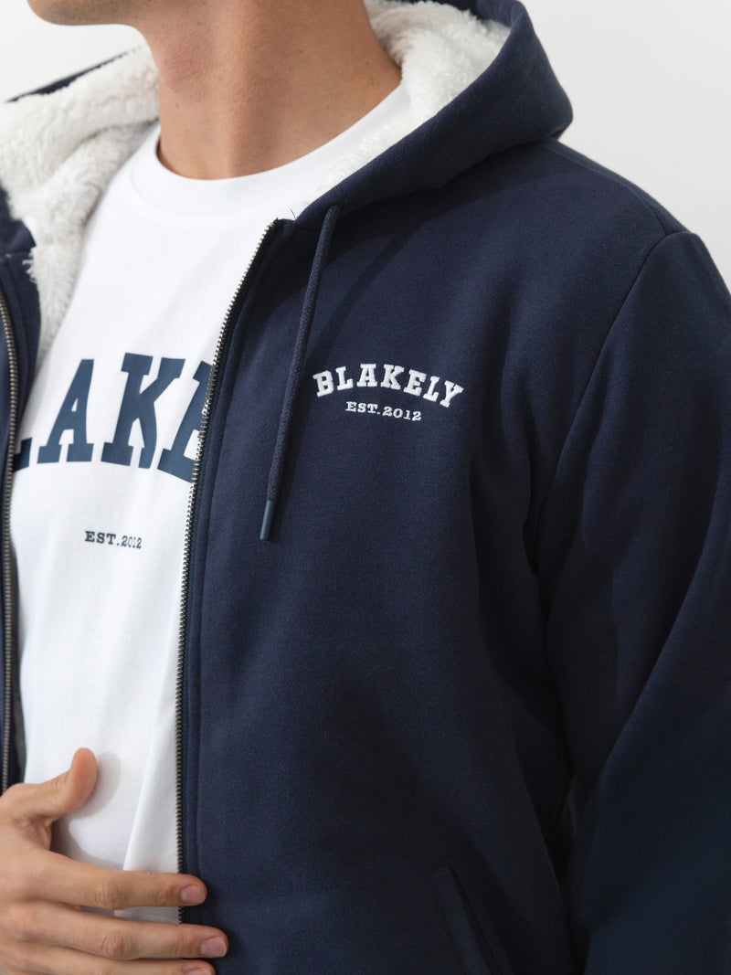 Heritage Zip Up Hoodie - True Navy