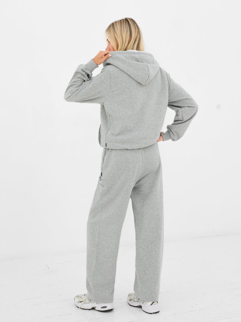 Heritage Full Zip Hoodie - Marl Grey