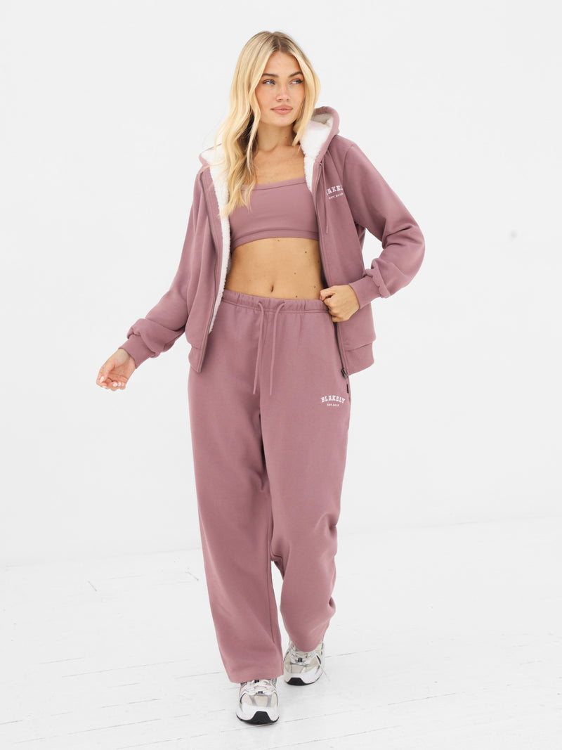 Heritage Full Zip Hoodie - Dusty Pink