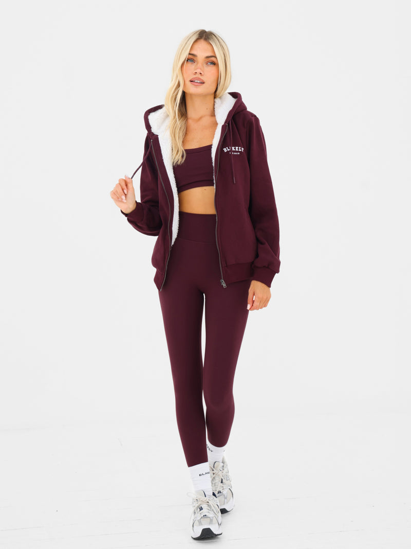 Heritage Full Zip Hoodie - Dark Cherry