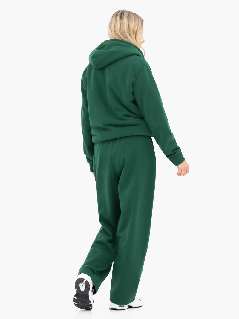 Heritage Full Zip Hoodie - Pine Green