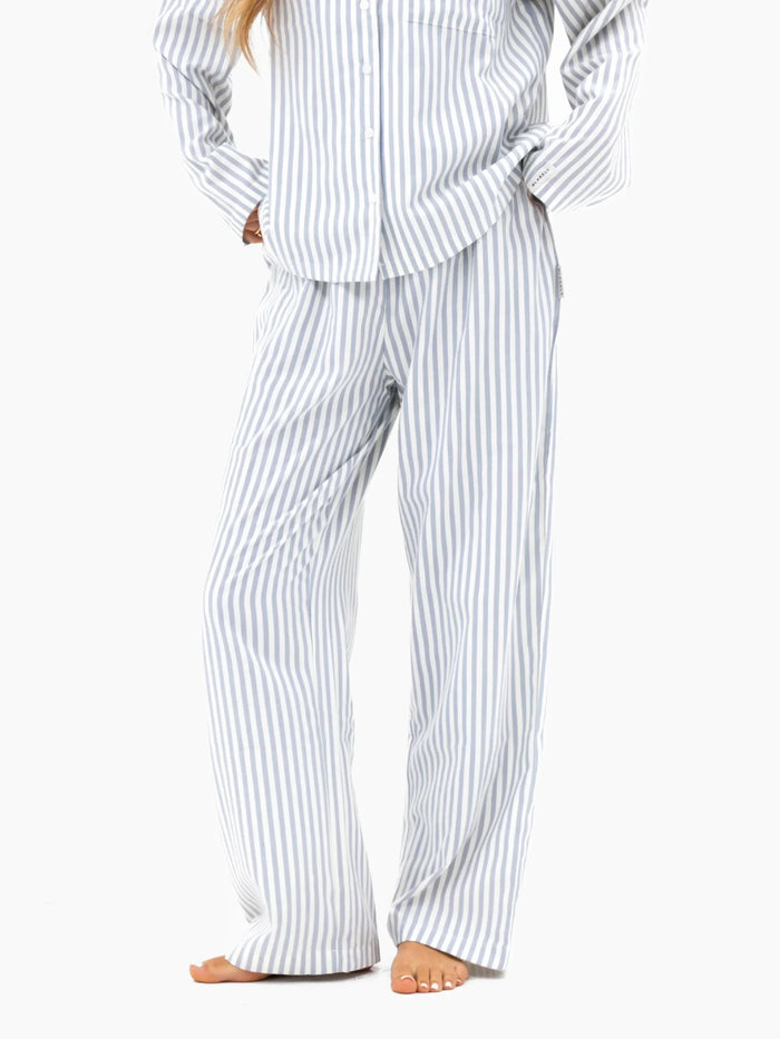 Suki Stripe Trousers - Light Grey Stripe
