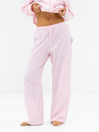 Suki Stripe Trousers - Pink Stripe