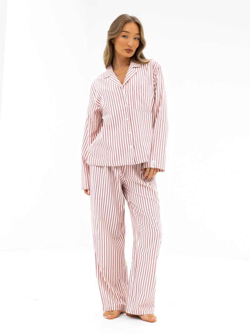 Suki Stripe Trousers - Red Stripe