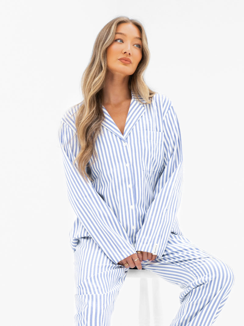 Suki Stripe Shirt - Blue Stripe