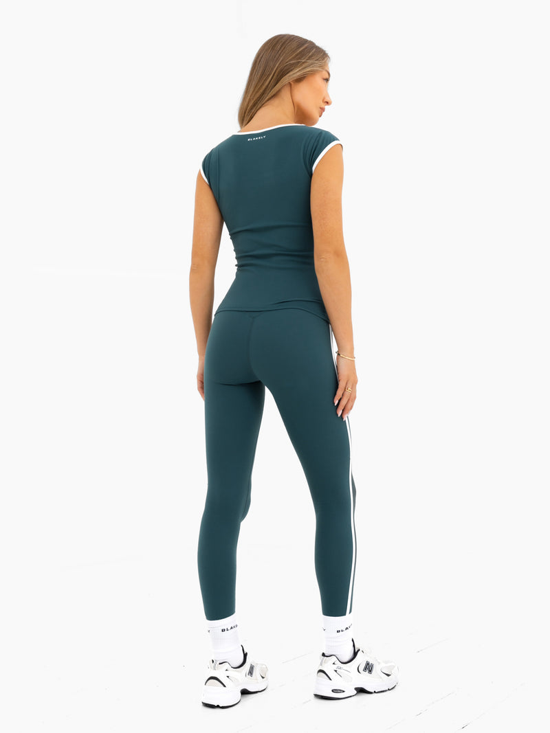 Ines Active Top - Teal Green