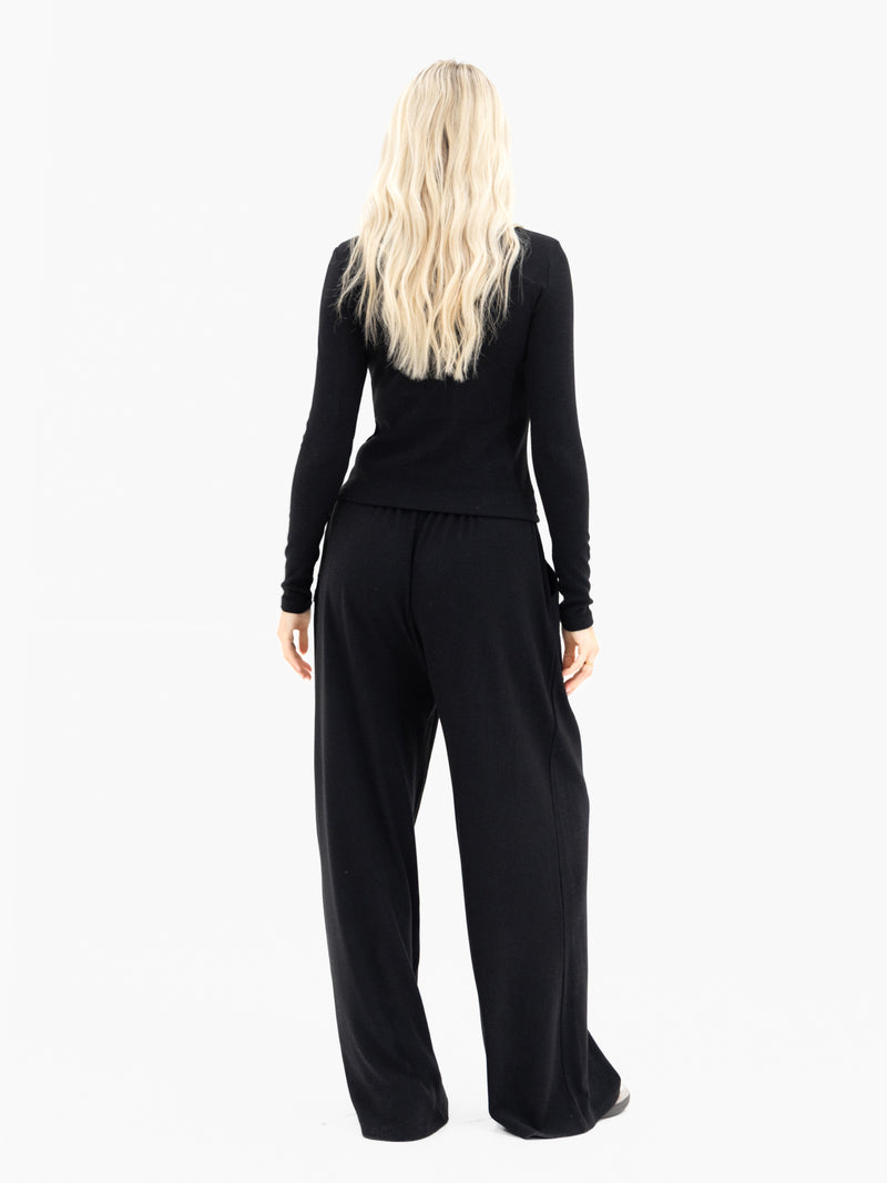 Ebony Button Up Cardigan - Black