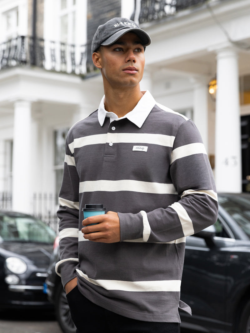 Archie Rugby Shirt - Charcoal