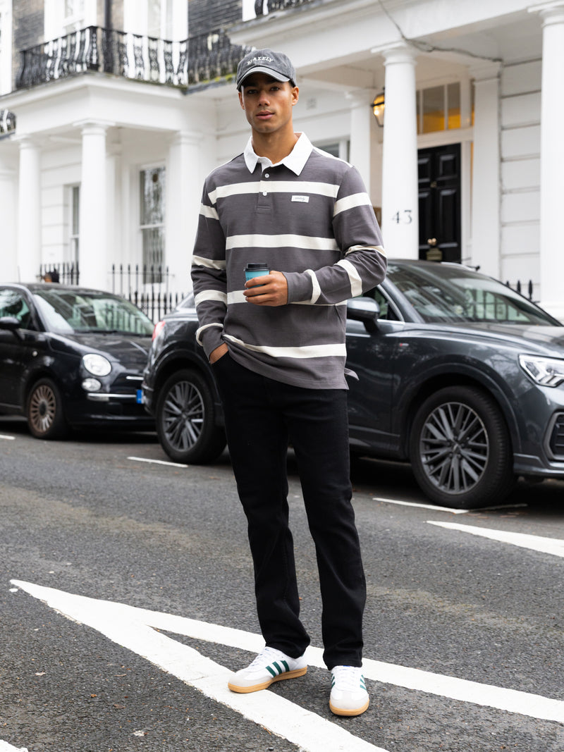 Archie Rugby Shirt - Charcoal